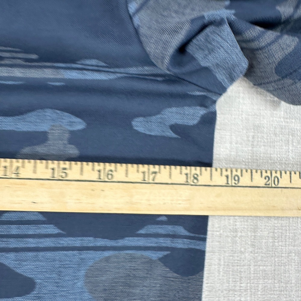 TravisMathew Polo Shirt Mens Small Blue Camo Tropical Palm Tree Short Sleeve EUC - Picture 14 of 15